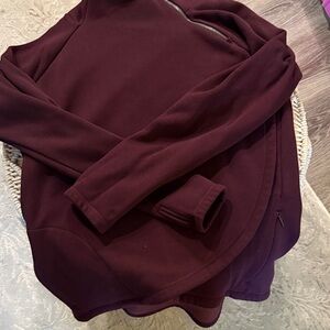Athleta Deep Burgundy Cowl Neck Sweater